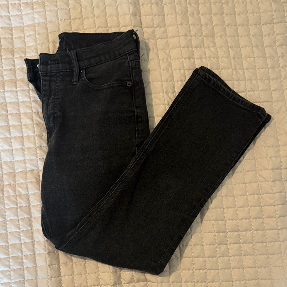 Set of 2 - J. Crew Women's Black Mid Rise Flare Crop - 26